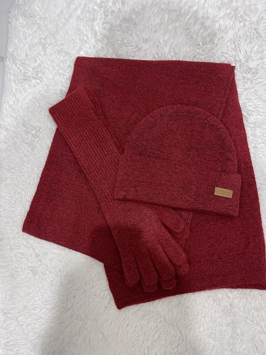 Шапка комплект с шарфом и перчатками