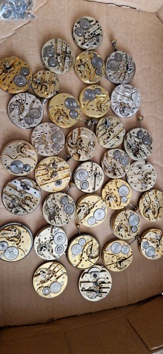 Oferta lot mecanism ceas buzunar ,germany,usa,swiss,gold 18k