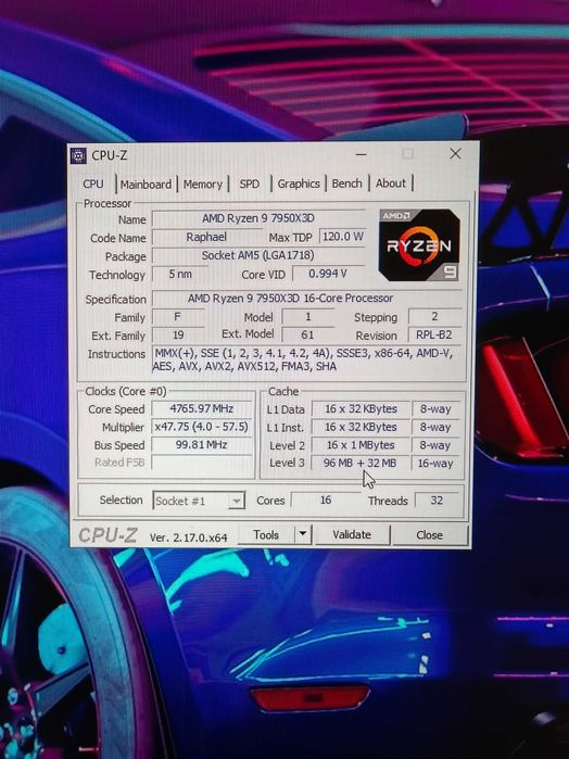 AMF Ryzen 9 7950X3D