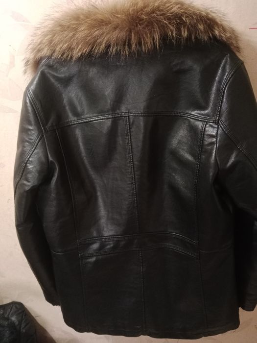 Кожаная дублёнка