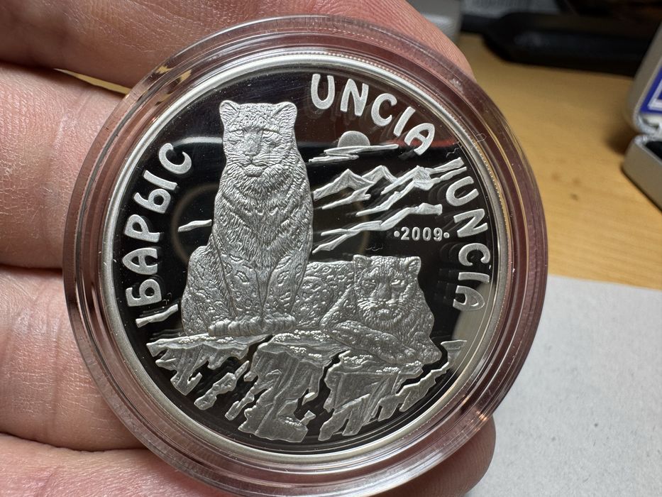 Серебряная монета Барс ( Барыс),31,1 гр