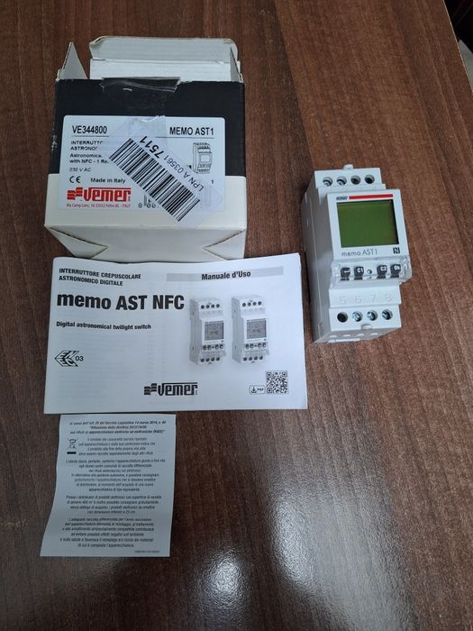 Intrerupător crepuscular programabil memo AST 1 NFC