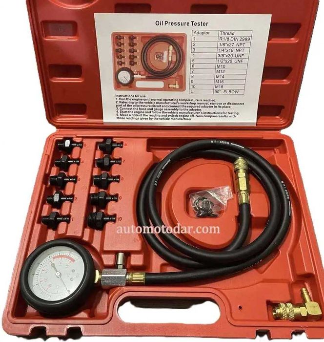 Комплект за измерване налягането на маслото в двигателя