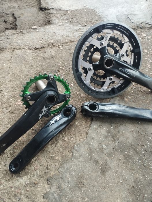 Angrenaj pedalier Shimano deore xt  hallowtech ||