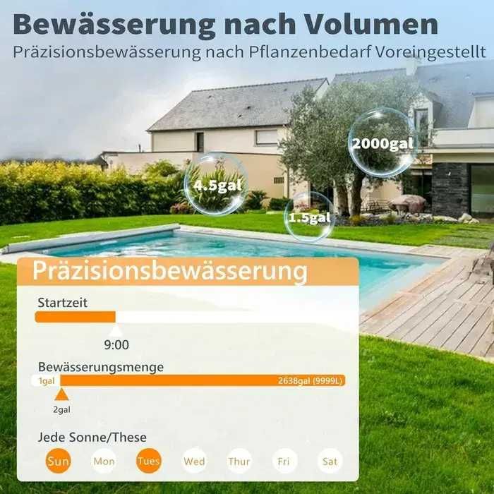 Computer irigații Diivoo WiFi 2 ieșiri cu debitmetru de apă încorporat