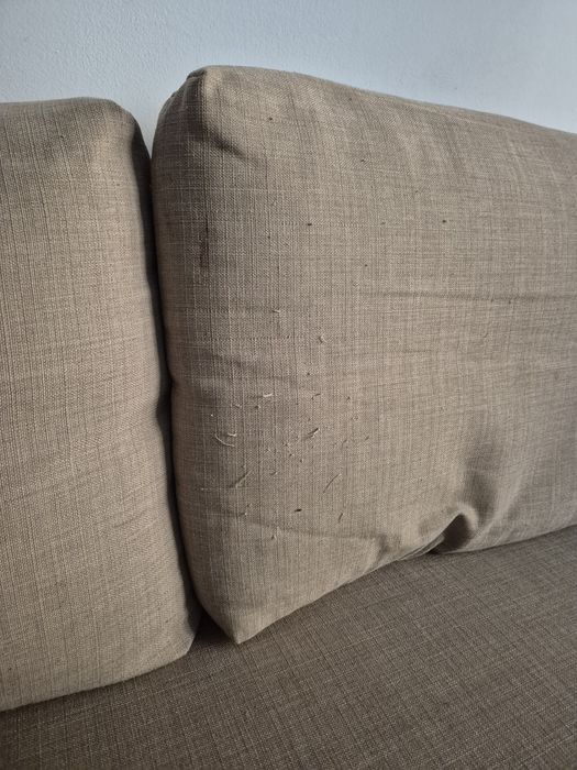 Canapea Ikea crem -  Colţar extensibil cu depozitare