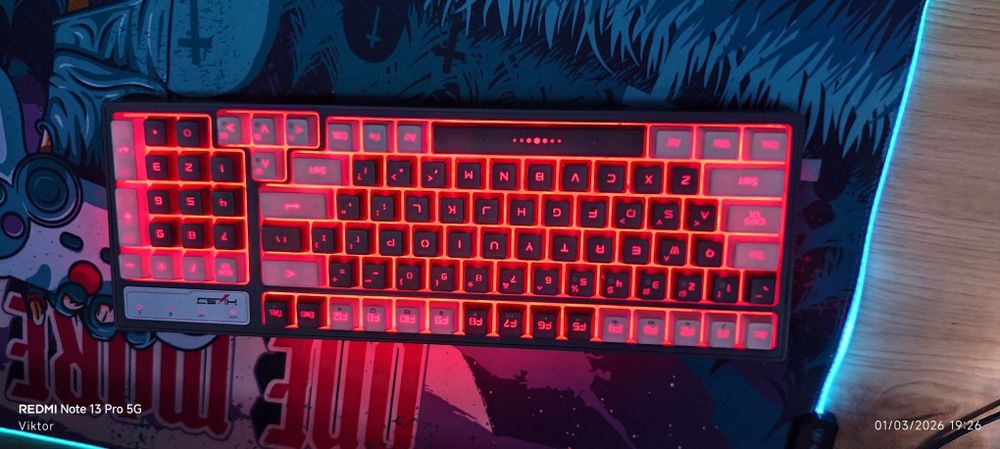 Безжична клавиатура 100% rgb