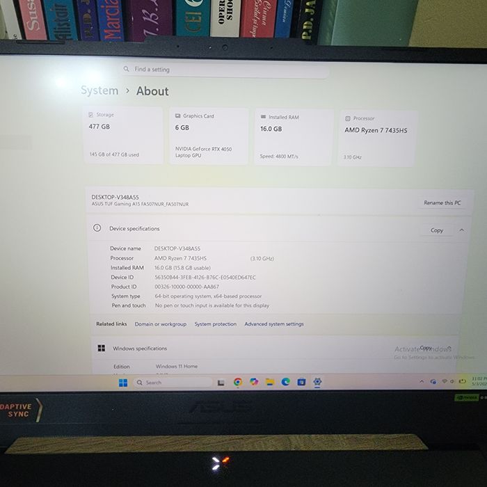 Laptop Asus TUF A15