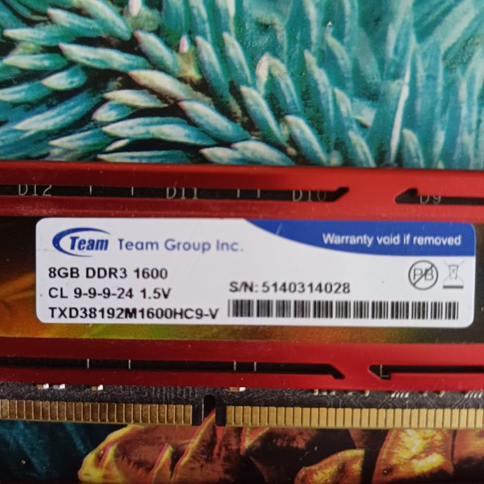 Ram памет ddr3 4x8 gb 1600 mhz cl 9-9-9-24 1.5v
