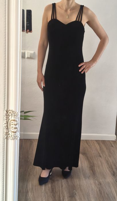 Rochie catifea neagra