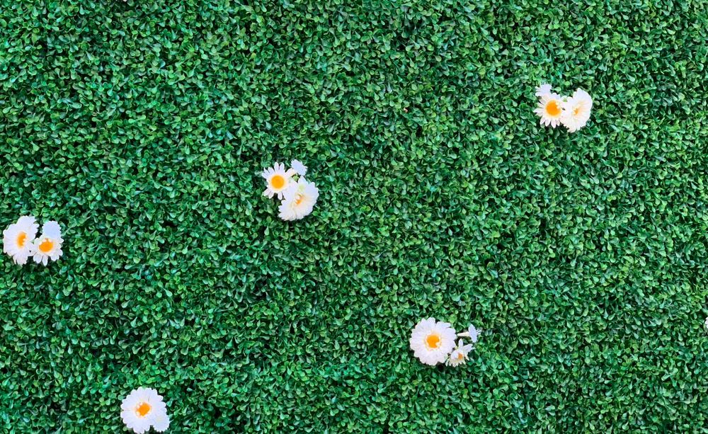 Декоративни пана и топки от изкуствена трева