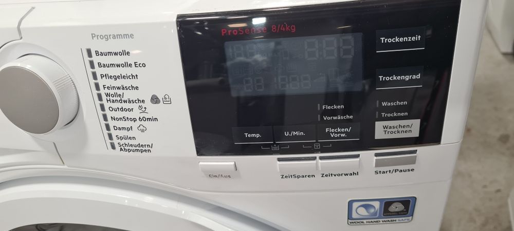 Пералня със сушилня AEG Мотор Inverter, Пране 8кг/Сушене 4