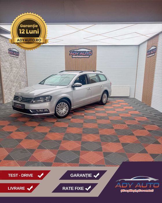 VW PASSAT B7. 2,0 TDI 140Cp Euro 5  RAR+ITP. Garantie 12 luni . Buy-Back Test-Drive Livrare toata tara