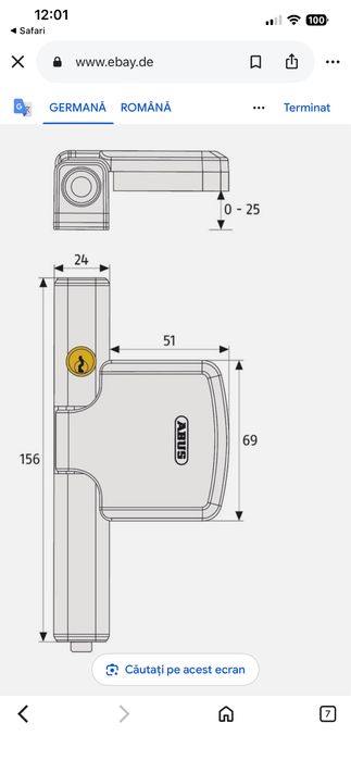 Siguranta Geam ABUS FTS 206 Siguranta 10/10