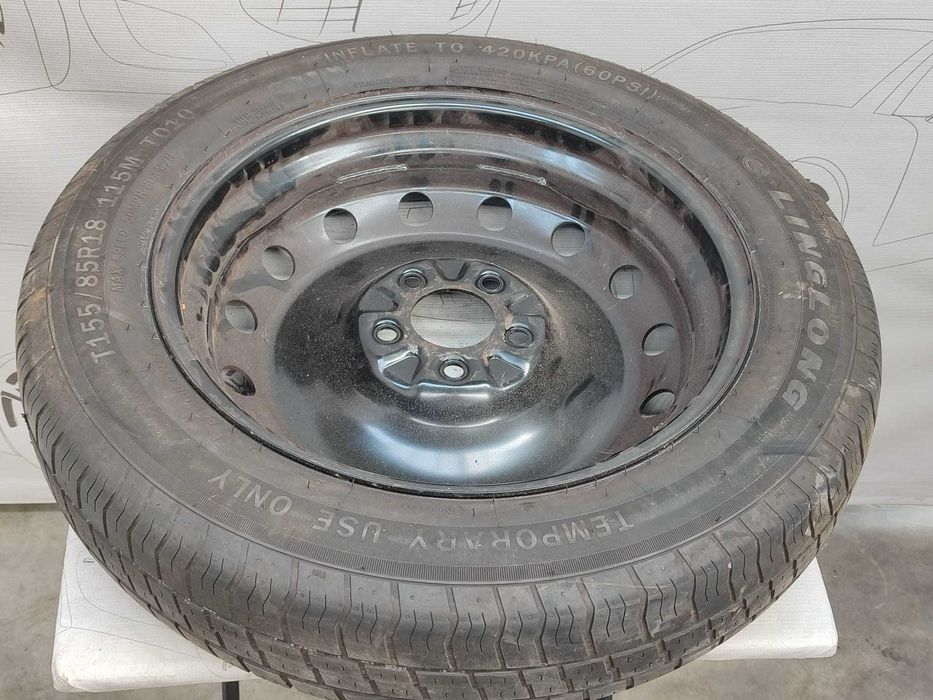 Roată de rezervă slim 5x120 T155/85 R18 DOT 0522 BMW X5 E70 M Sport Cod: 835A01 (3D)