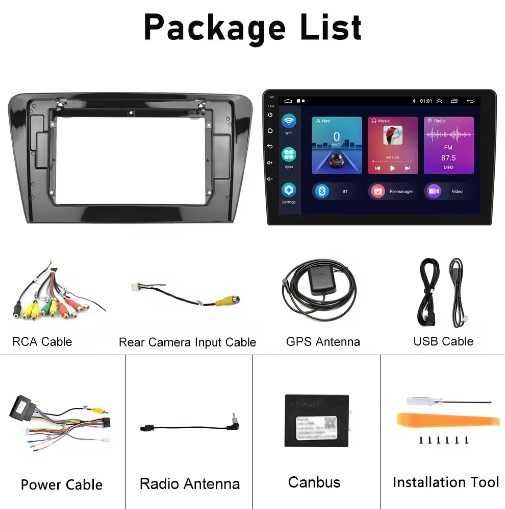 Dvd Auto Skoda Rapid Oktavia Roomster Yeti 2013–2018 Cu Android 12