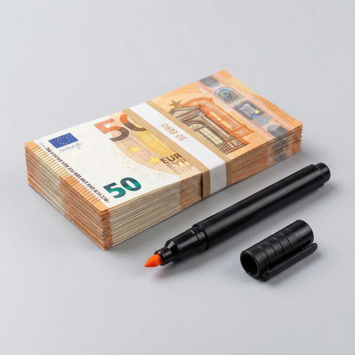 Комплект 5 броя - тестер писалки за фалшиви евро банкноти