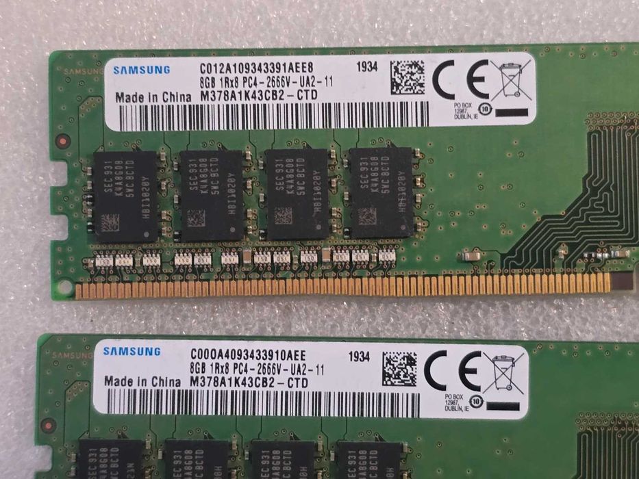 Memorie RAM desktop Samsung 8GB DDR4 2666MHz (PC4-2666V) M378A1K43CB2-CTD