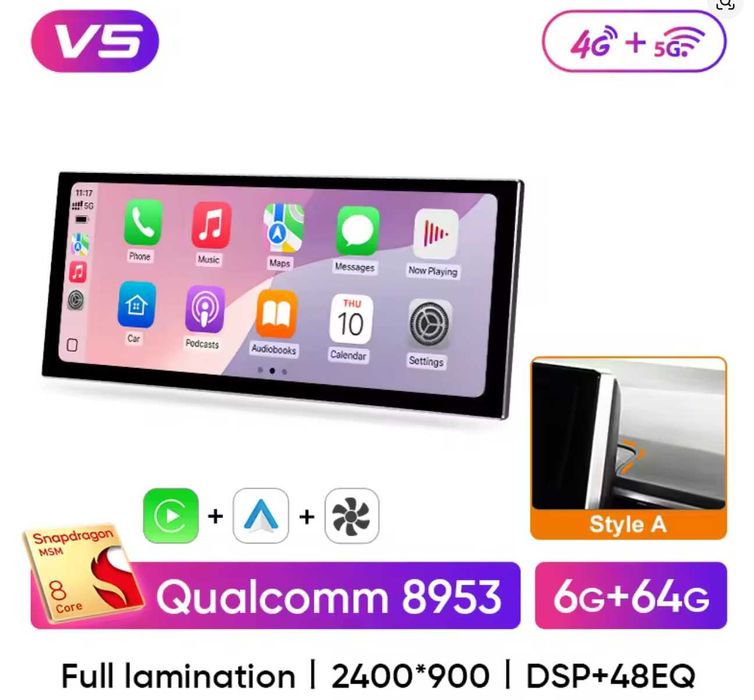 Carplay Android auto ecran  mare Toyota Corolla NOU!