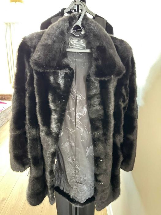 Шуба норковая с шапкой