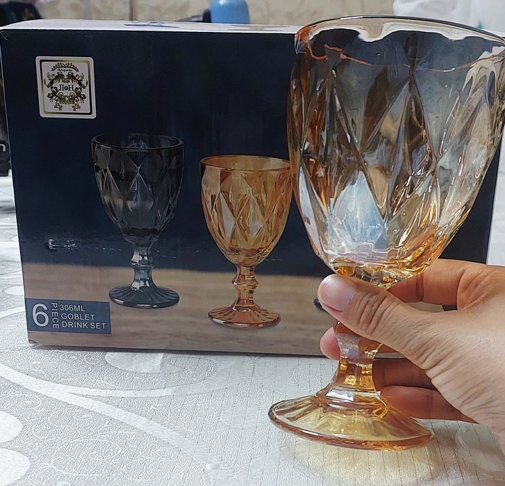продам стаканы 6 штук, стекло, 50.000