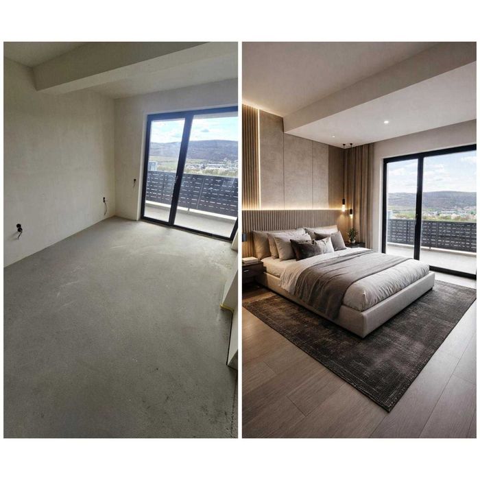 Apartament 3 camere semifinisat zona Baciu, parcare subterana, priveliste deosebita