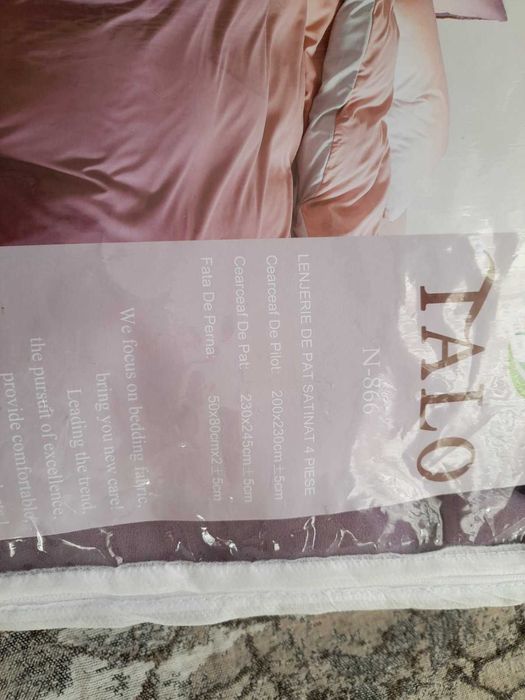 Спално бельо с омбре ефект в розово и лилаво