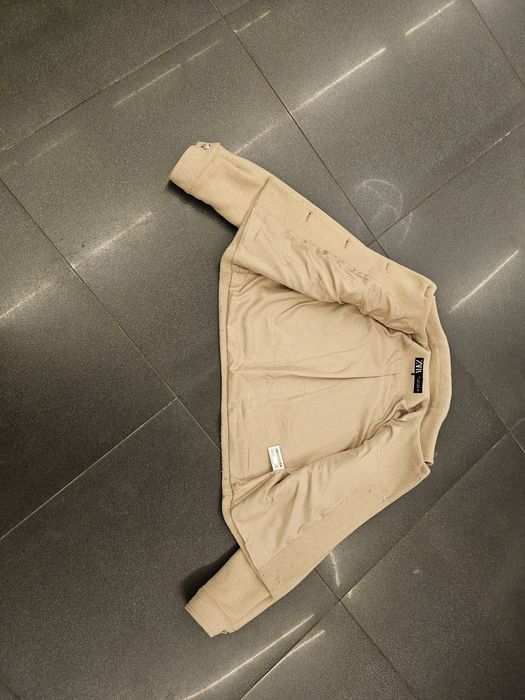 ZARA Wool Blend CROPPED Coat палто S-38