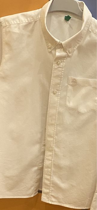 Camasa alba 8-9 ani, Benetton