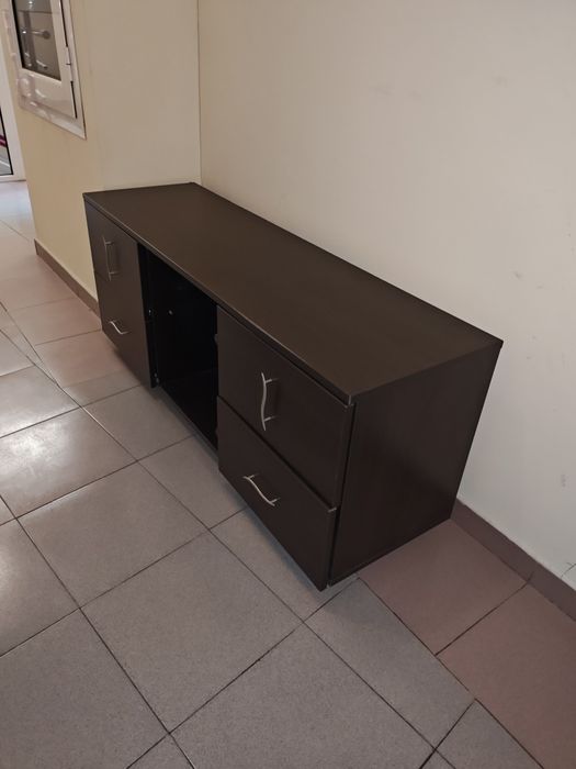 Шкаф цвят венге с 4 чекмеджета, Д135/В55/Ш40