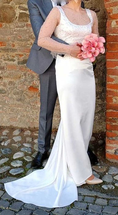 Rochie mireasa tafta