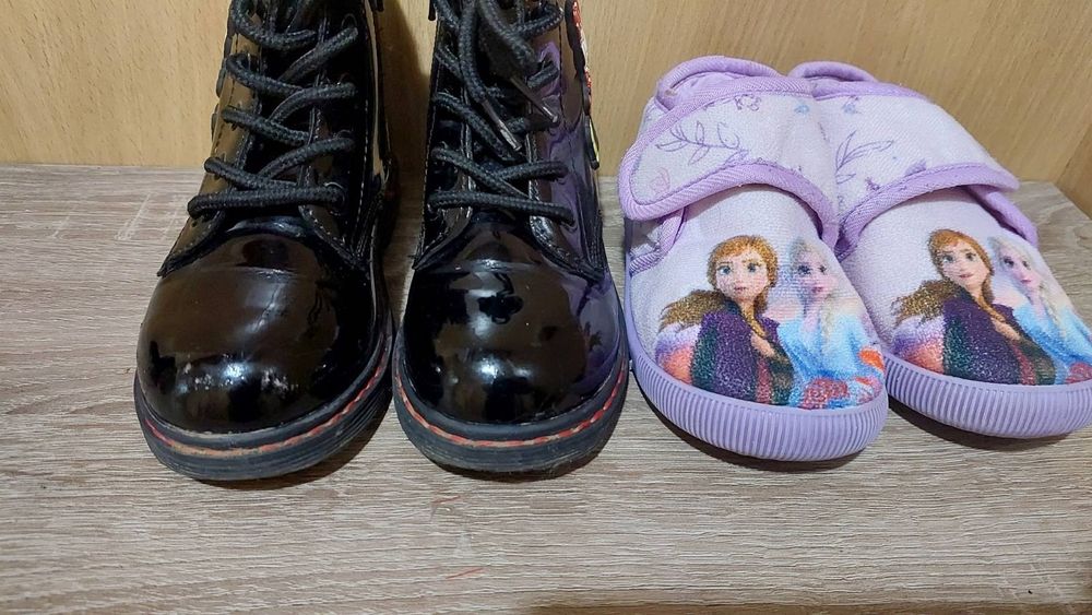 Лачени боти LC Waikiki Мини Маус 25 и Подарък Пантофи