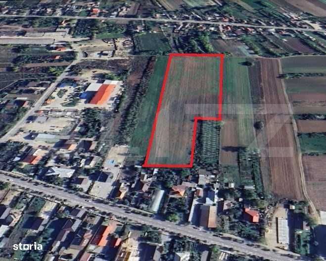Teren intravilan 19.650 mp, 65 ml deschidere – 3 accesuri, pozitie