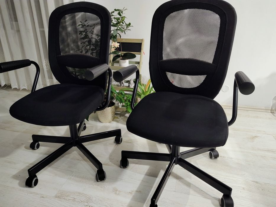 2 scaune birou IKEA Flintan – Ergonomice, Stare Excelentă + Garanție