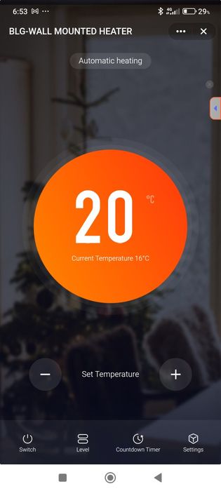 Aeroterma de perete wi-fi