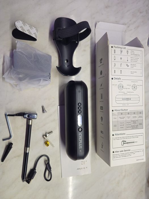 Pompa 10bar bicicleta auto mingi fara fir acumulator