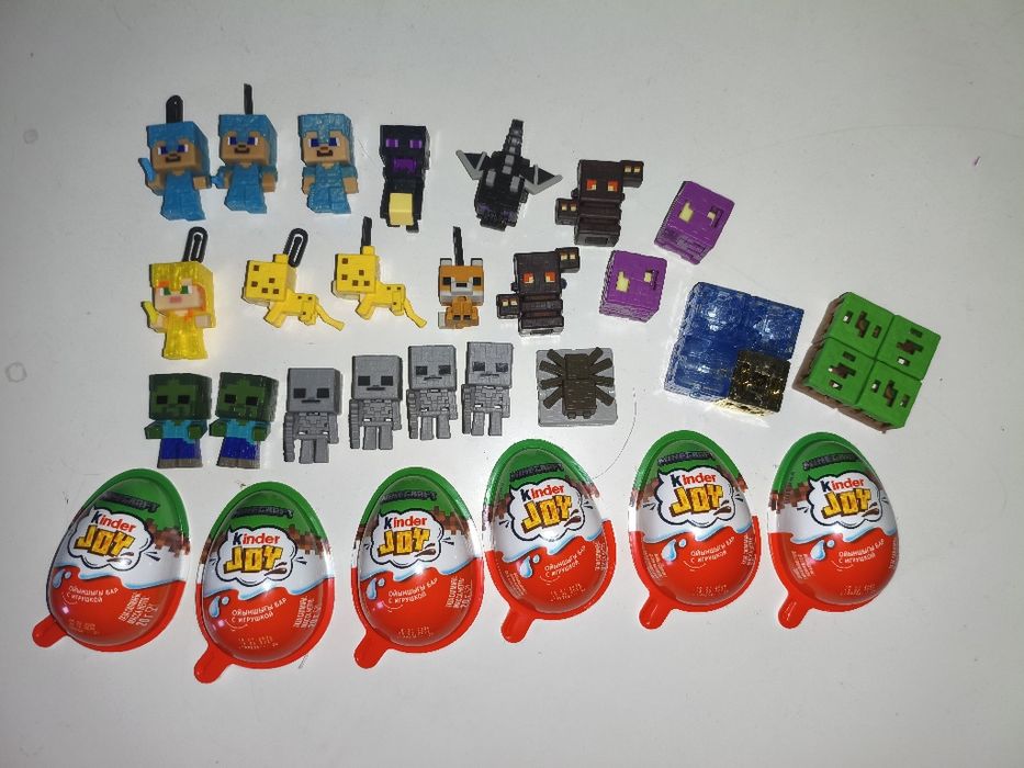 Продам игрушки киндер Майнкрафт