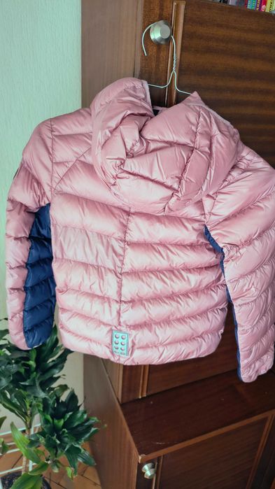 Детско яке LEGO с естествен пух