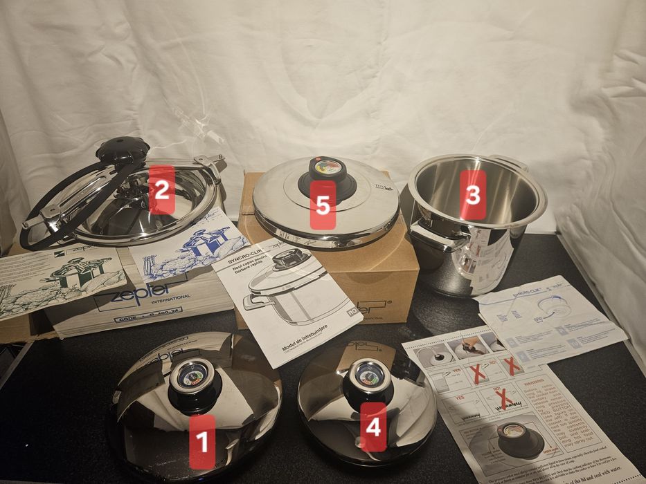 Oala și capace  ZEPTER clasice și cu presiune