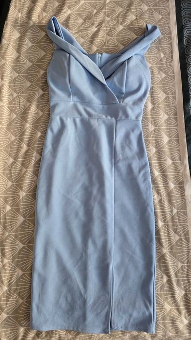 Светлосиня официална рокля