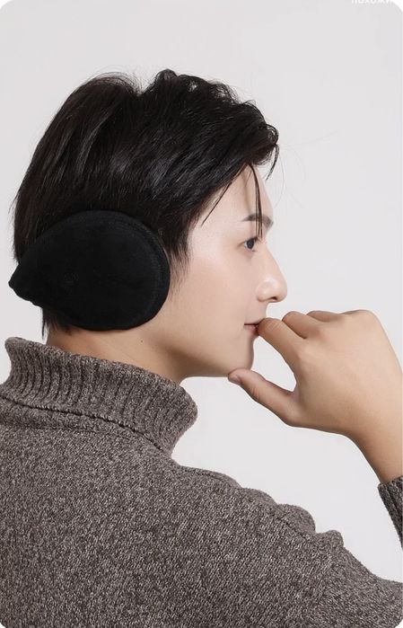 Утепленные наушники затылочные на уши