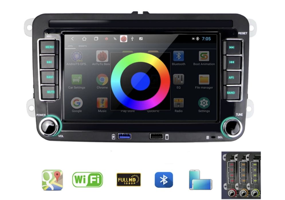 7 инча 8 инча 9 инча навигация мултимедии за vw фолксваген шкода сеат