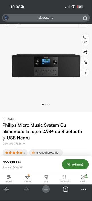 Boxa bluetooth cu radio spotyfi Philips