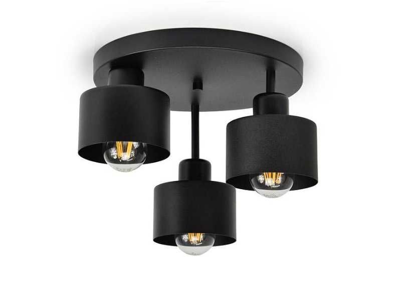 LEDO-309 лампа за таван 3xE27 - черна