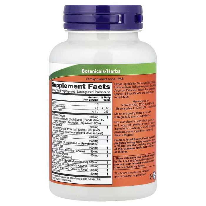 NOW Foods Liver Refresh 90 растительных капсул