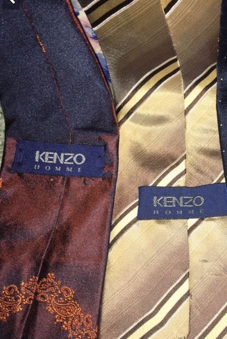 12 луксозни вратовръзки Kenzo Azzaro Zara Celio 100% коприна