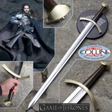 Mеч Вълчище Direwolf GOT Роб Старк с поставка за стена