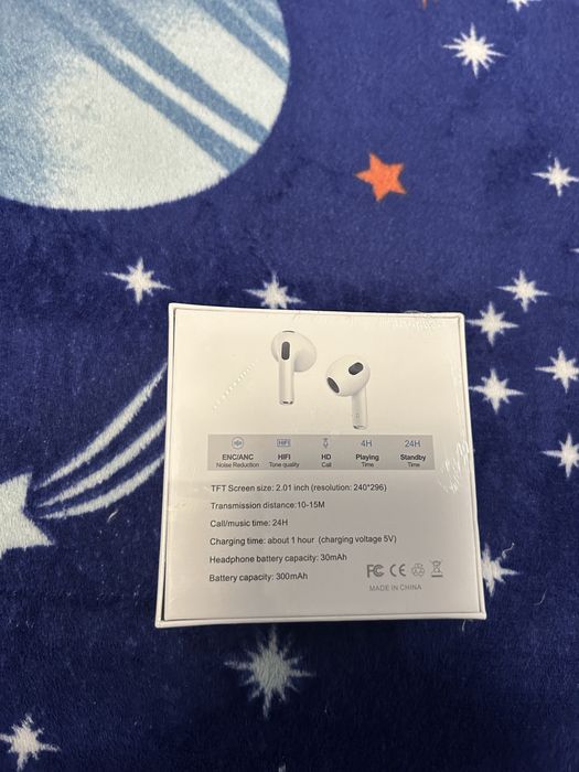 Căști Wireless TWS cu Ecran Tactil Smart, Bluetooth 5.4, ANC + ENC, Noi