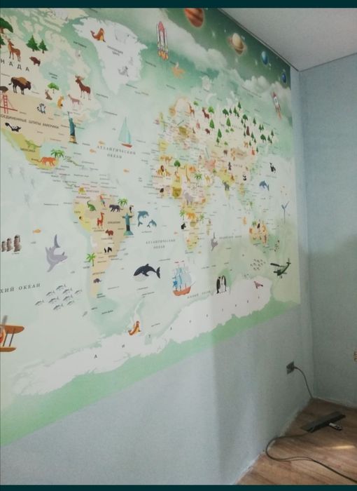 Клеем обои без швов