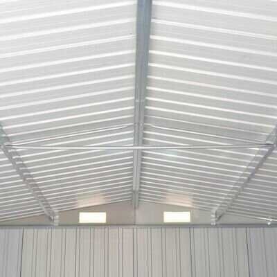 Градинска барака, 3 Цвята , 257x779x181 см, поцинкована стомана